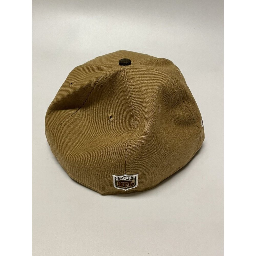 New Era 59Fifty NFL Seattle Seahawks Super Bowl XL Patch Cap Hat Wheat Brown - Picture 7 of 10